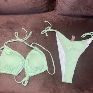 NWOT Fluorescent green bikini